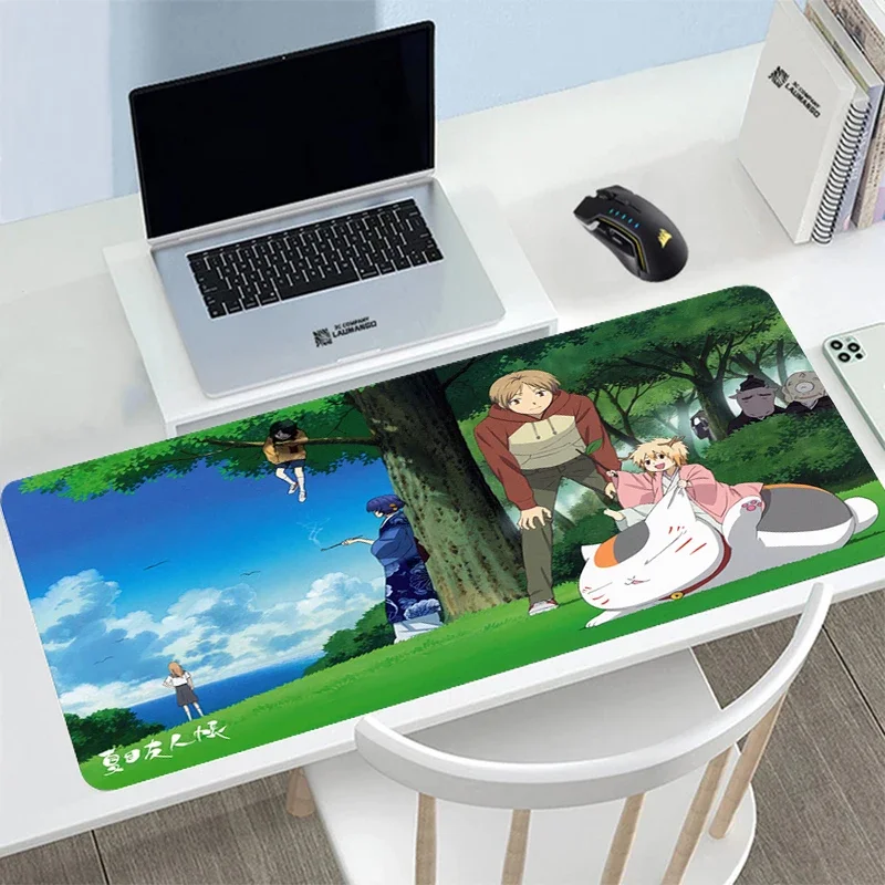 

Mousepad Gamer Keyboard Pad Natsume Friends Accounts Gaming Mouse Mat Laptop Mause Kawaii Mats Xxl Pads Cabinet Pc Accessories