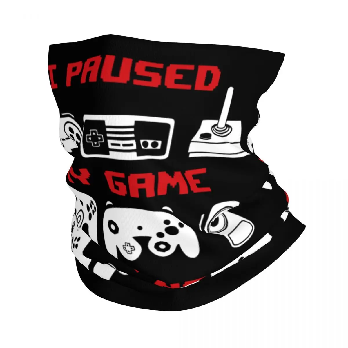 

I Paused My Game To Be Here Bandana Neck Cover Printed sarcasm Wrap Scarf Multi-use Headwear Cycling Unisex Adult Winter