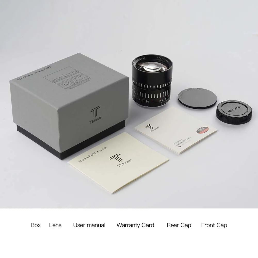 TTArtisan 50mm F0.95 APS-C 초대형 조리개 인물 사진용 프라임 렌즈 ( E, 후지 X, M43, 니콘 Z, RF, L 마운트, A7RM3, X-T50, Z30, Z50 호환)
