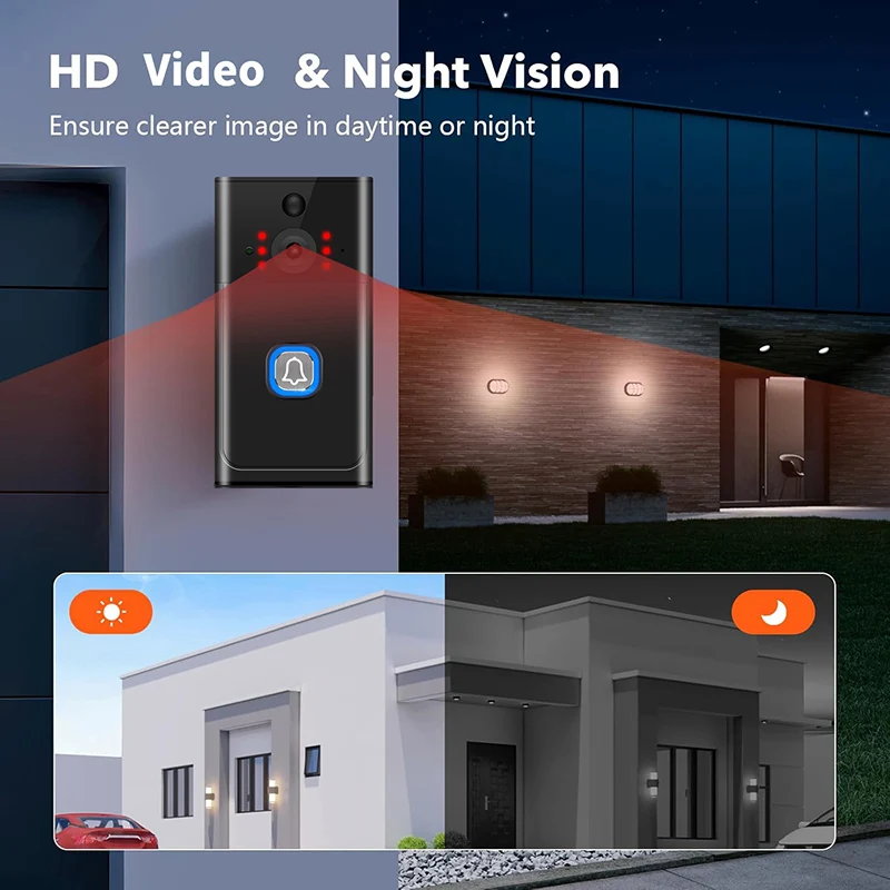 Smart Home Wireless Waterproof Video Doorbell