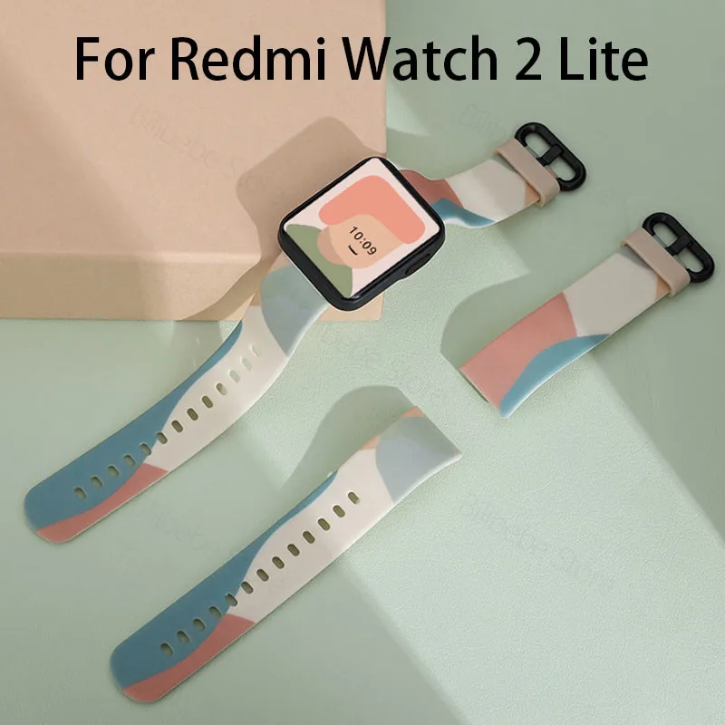 Correa de silicona para Xiaomi Redmi Watch 2 Lite, pulsera de repuesto para  reloj inteligente