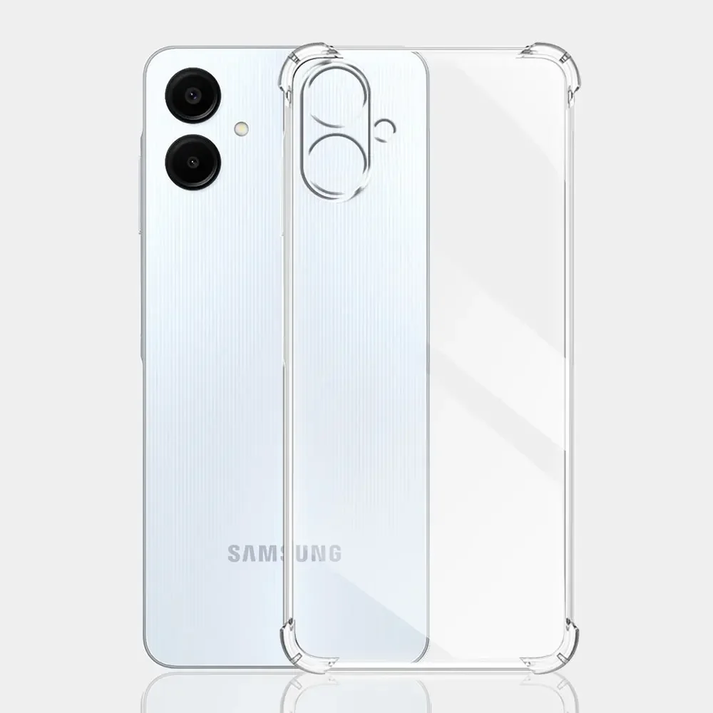 Crystal Clear Shockproof Airbag TPU Phone Cover for Samsung Galaxy M05/F05 - Soft Silicone Protection Case