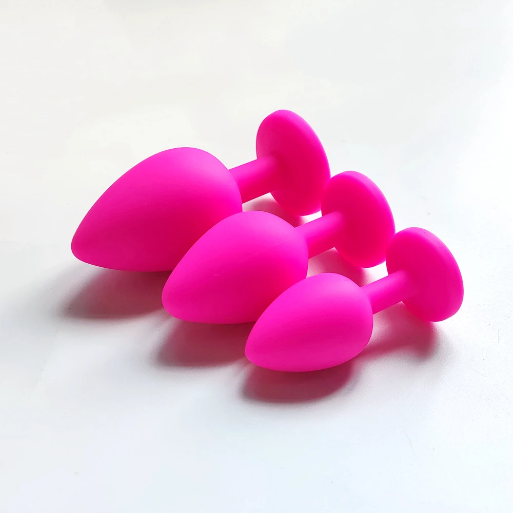 S/M/L Silicone Butt Plug Anal Plugs Unisex Sex Stopper 3 Different Size Adult Toys for Men/Women Anal Trainer for Couples SM
