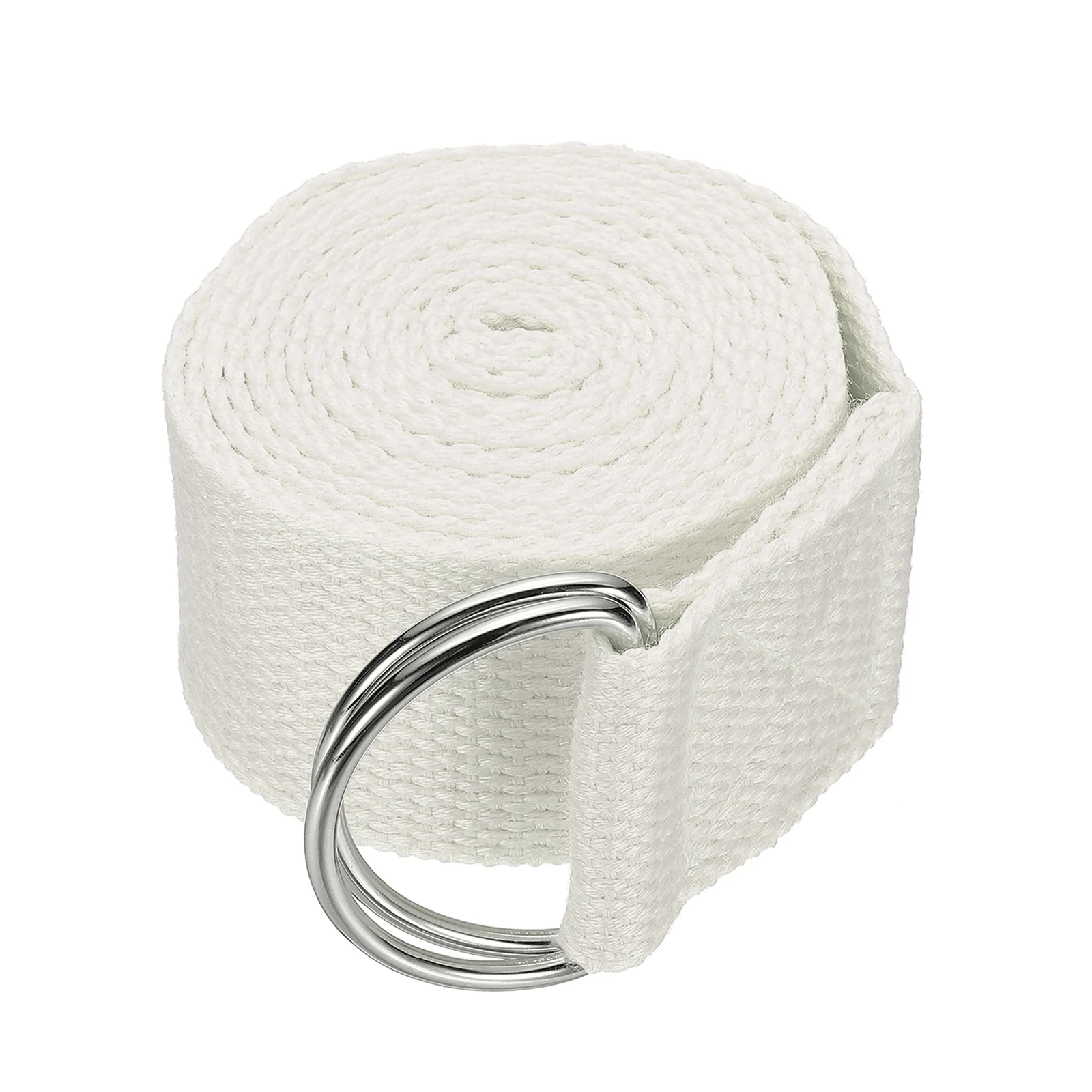 Adjustable Yoga Stretch Strap with Metal D-Ring Buckle