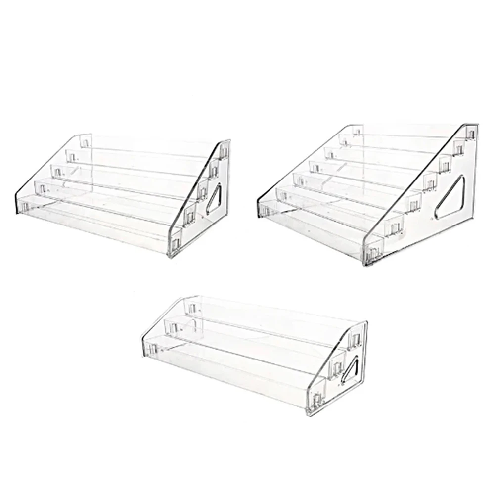 3/5/7 Ebenen Acryl Display Stand Rack Regal Leiter Display Rack Bagi Lagerung Mehrschichtige Puppe Figur Transparent Display Rack – Detail 1