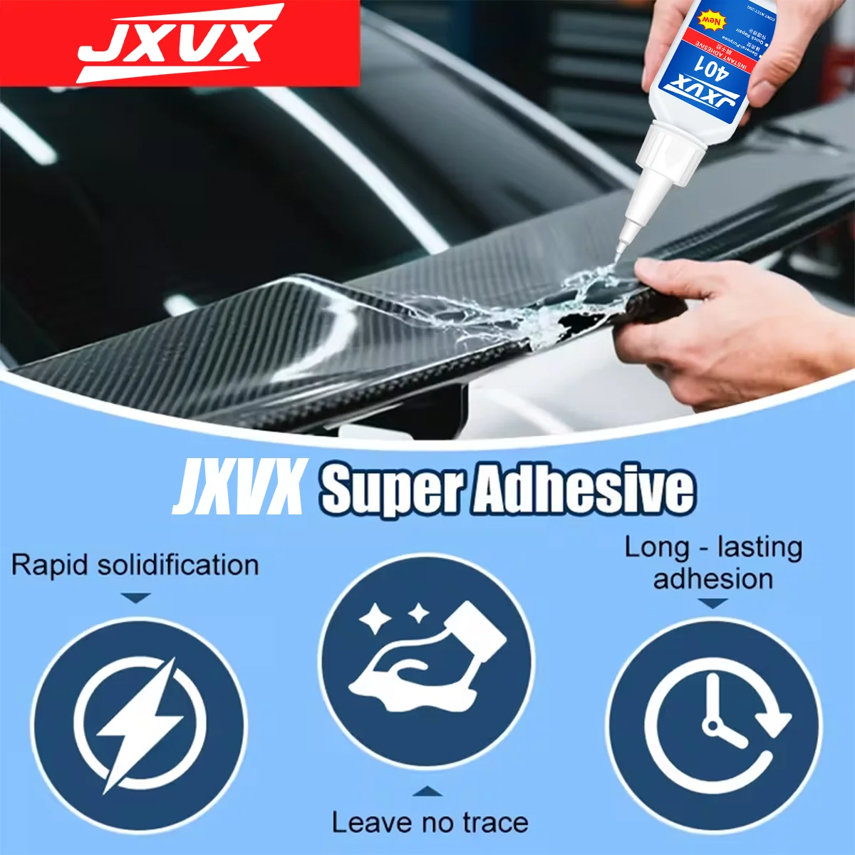 401 Multi-Purpose Super Glue Cyanoacrylate Adhesive 20g Instant Fast Rubber Wood Glass Stronger All Bonding Glue