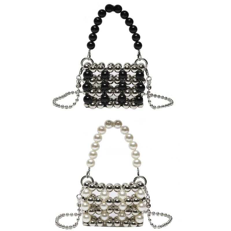 

Pearl Purse Crossbody White Beaded Clutch Purse Pearl Crossbody Purse