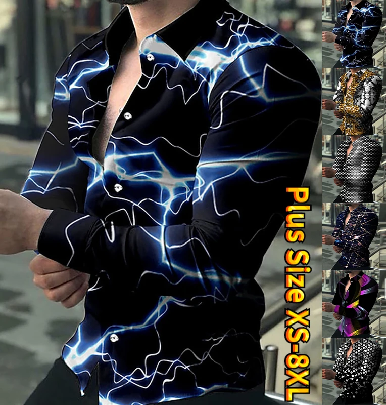 

Мужская Пляжная футболка с длинным рукавом, свободная дышащая гавайская рубашка с отложным воротником, Пляжная футболка 3d в тропическом стиле, для отдыха, лето 2023