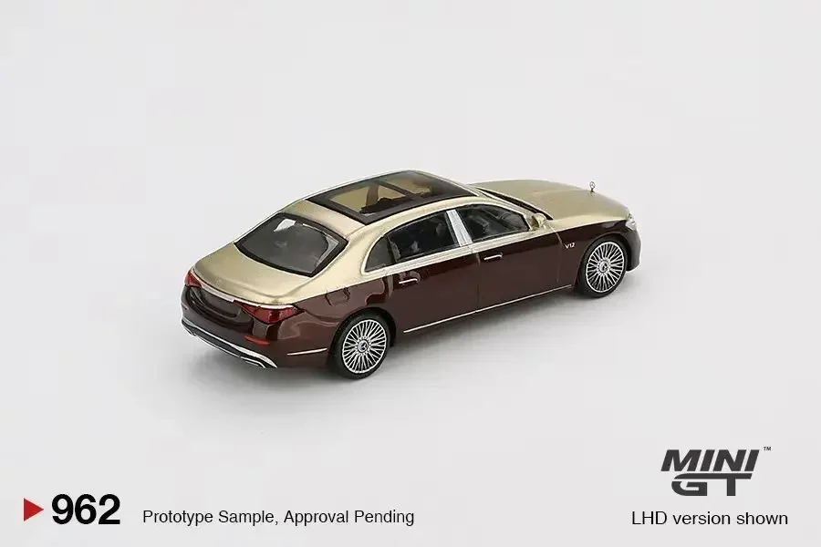 Maybach62ミニカー PreSale MINIGT 962 1:64 Mercedes Maybach S680 Gold Dark Red