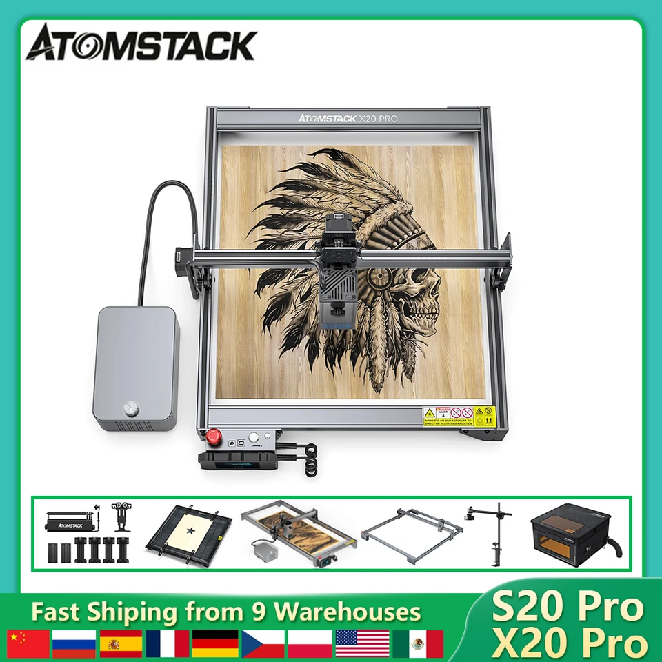 Atomstack A20 Pro X20 Pro S20 Pro Laser Engraving and Cutting Machine –  Pergear