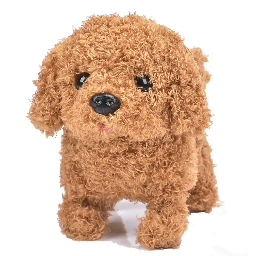 Robot Dog Electronic Dog Plush Puppy Jump Wag Tail Leash Teddy Toys Walk Bark Funny Toys For Children Birthday Gift
