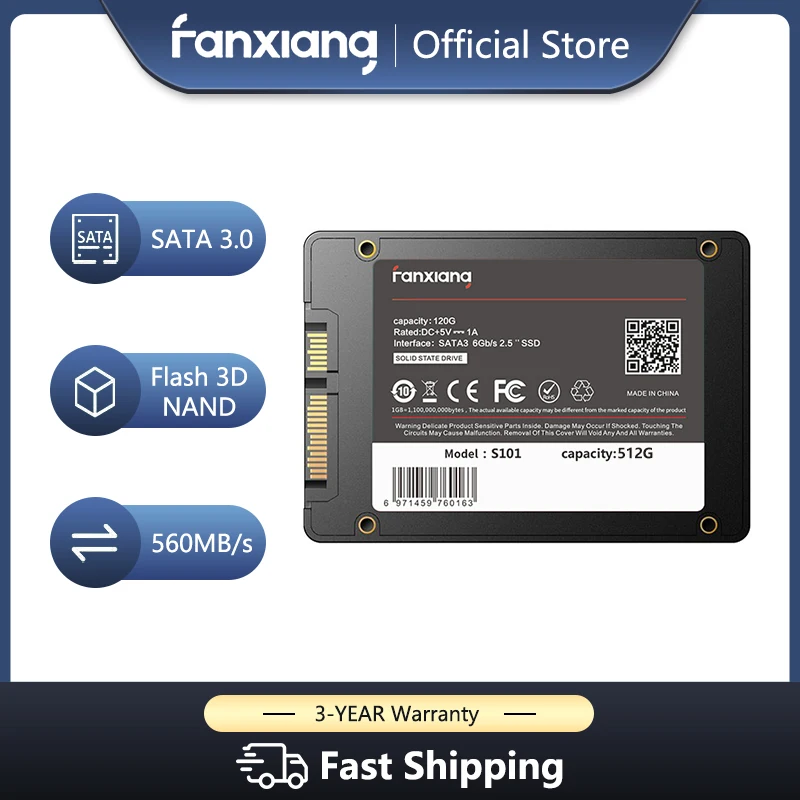 FanXiang S101 1TB SSD SATA III 6Gb/s 2 5 Disque Dur Interne