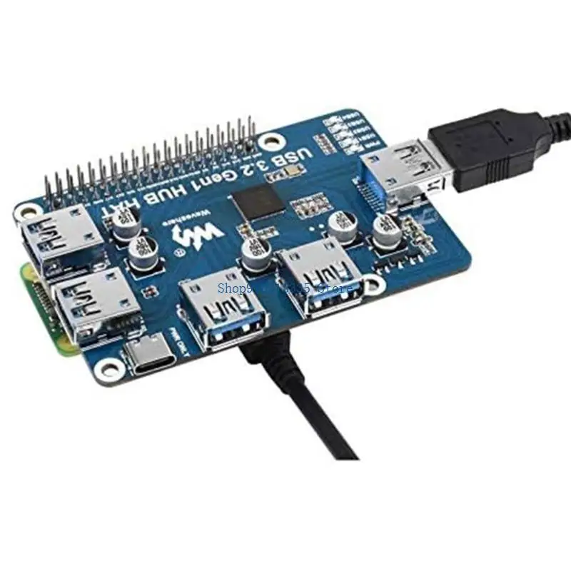 USB 3.2 Gen1 허브 USB-UART 온보드 4 포트 USB 허브 HAT(제로용)