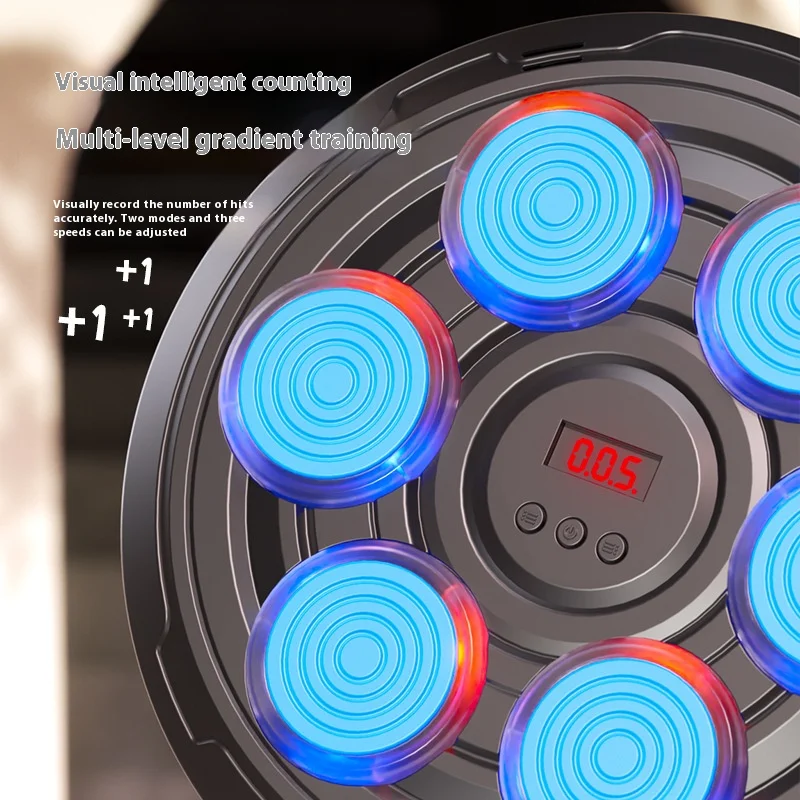 Music Boxing Toys Cross-Border Smart Music Boxing Target Light Rhythm Children's Electronic Boxing Machine Fitness Trainer