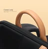 BOPAI Women Fashion Lightweight Commuter Backpack Business Cowhide Shoulder Bag Waterproof Nylon Bag 14 inch Computer Bag 3