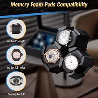 Boîte de remontoir de montre pour montres automatiques, support rotatif de 6 montres 5