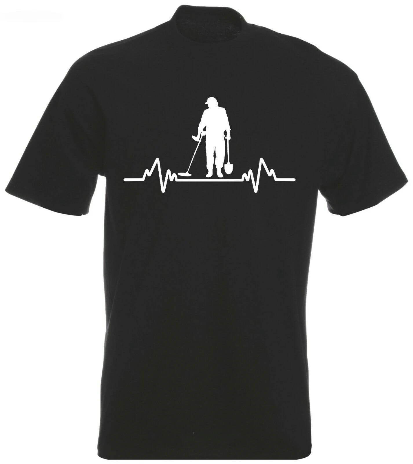 

cotton tshirt men summer fashion t-shirt euro size Metal Detector Heartbeat Detectorist T-Shirt harajuku streetwear t shirt