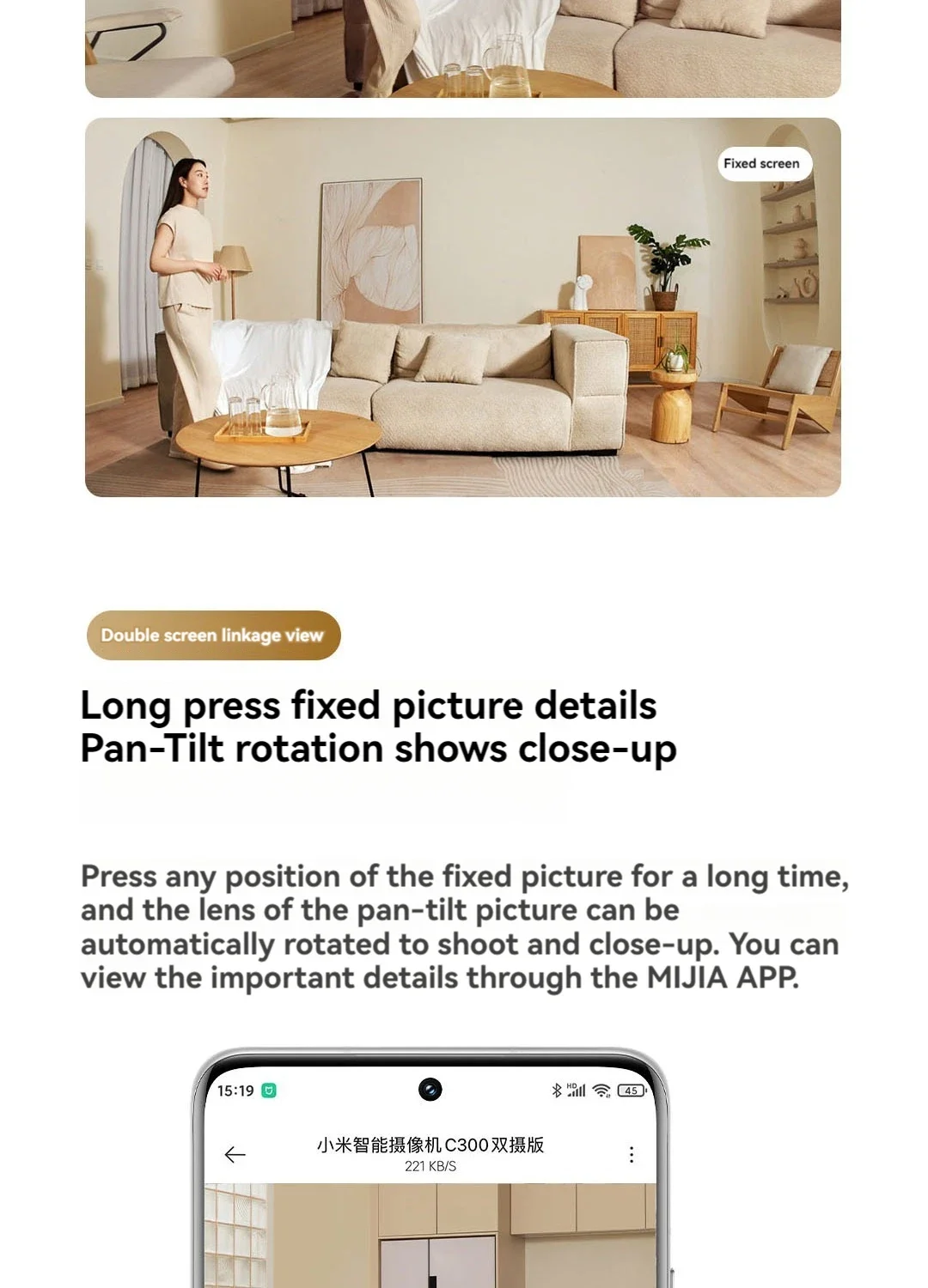Gadgetoo Xiaomi Smart Camera C300 Dual Lens Version