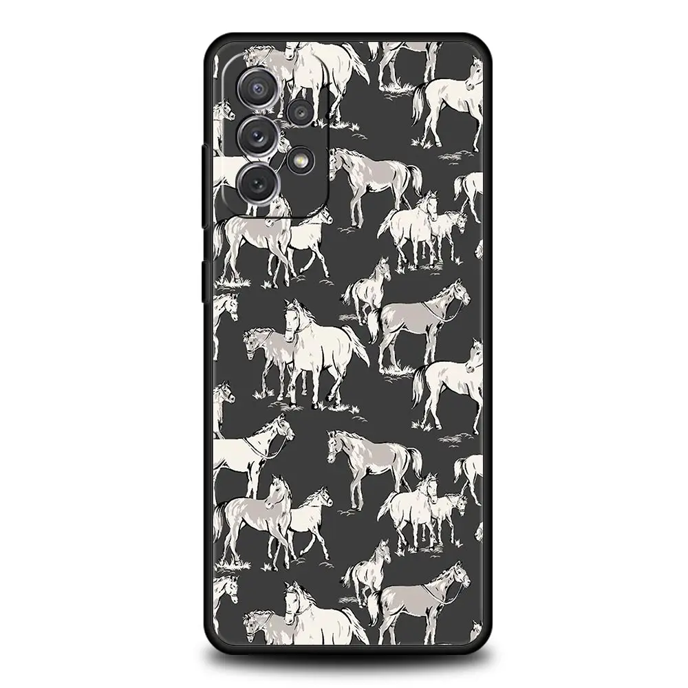 Elegant Animal Art Horse Phone Case Cover