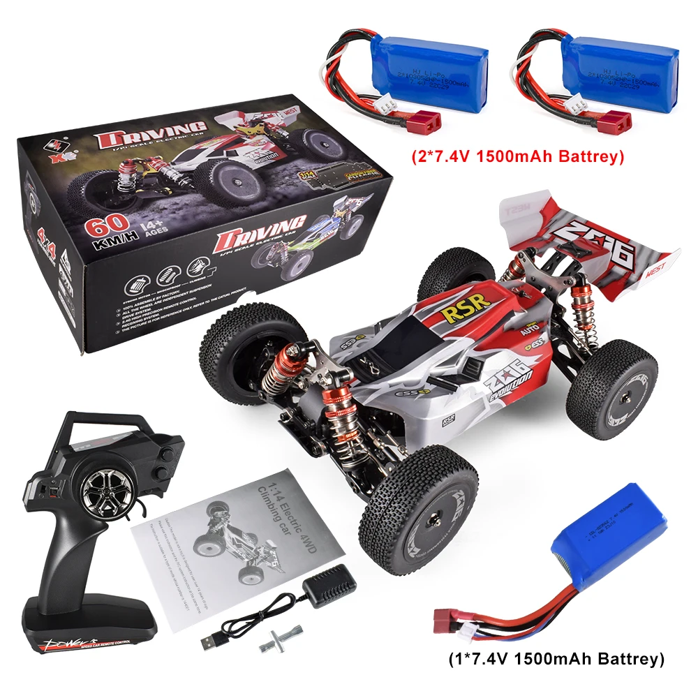 WLtoys XK 144012 4WD RC카 1/14, 4x4 오프로드 드리프트 레이싱 카, 60 km/h 2.4G 550 모터 전기 자동차, 성인 및 어린이 선물