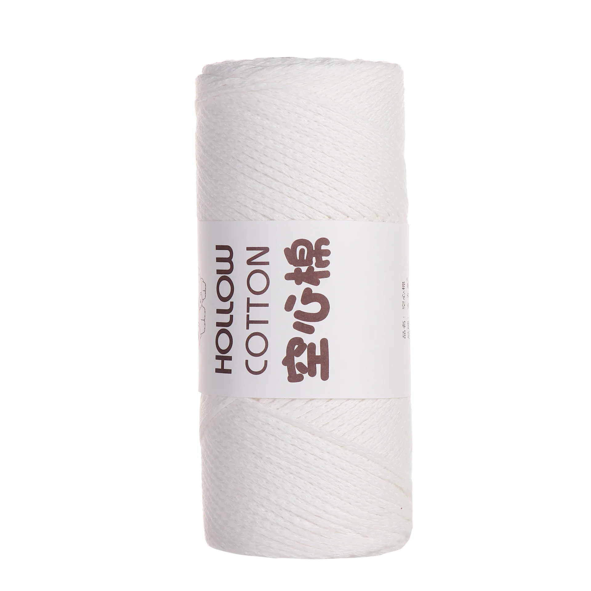 Round Strand Hollow Cotton 2mm Medium Thick Thread Cotton Hemp Handmade 150g Hand Woven DIY Crochet Hat Beach Bag Material 6