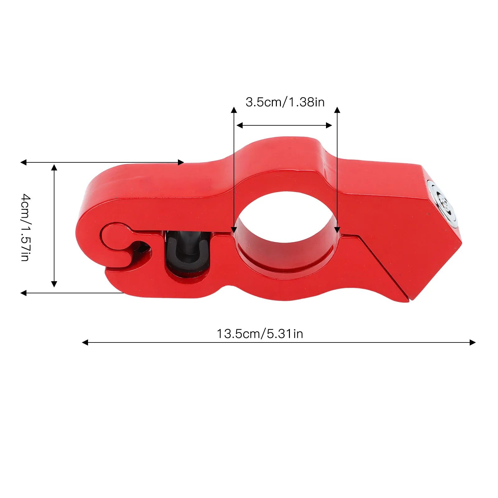 Motorcycle Handlebar Lock Tamper Resistant Weatherproof Aluminum Alloy Anti Theft Grip Lock for Scooters ATVs: 3 - 5 Days Free Delivery Only UK