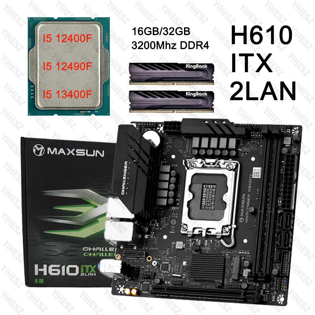 H610M-E WiFi + i5-12400F8gx2 3200hz セット H610M-E WiFi + i5-12400F8gx2 3200hz セット