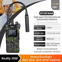KSUN UV119D VHF UHF Dual Band Ham Radio Flashlight Reverse Charge Intercom 20W High Power Walkie Talkie For Outdoor Industry 1