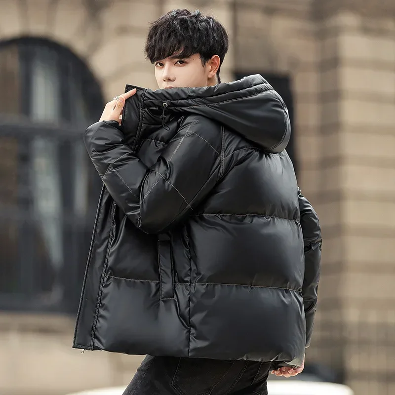New Winter White Duck Down Mens Hoodies Puffer Jacket Casual Warm Male Windproof Ski Coats