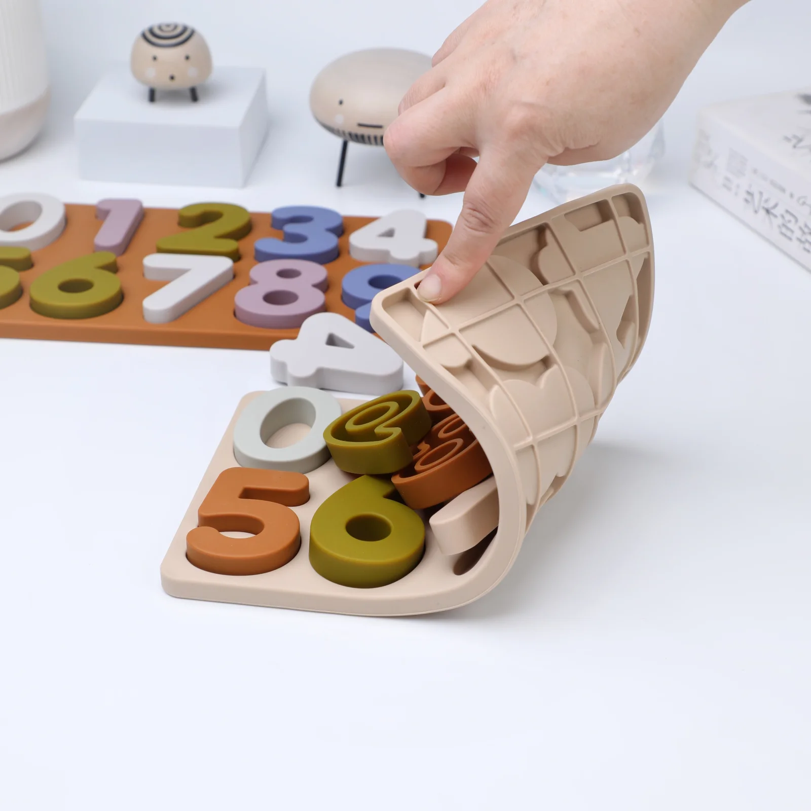 Silicone Educational Abc Puzzle Upper Case and Lower Case Letters for gifts child birthday guest boys girls Children Preschooler