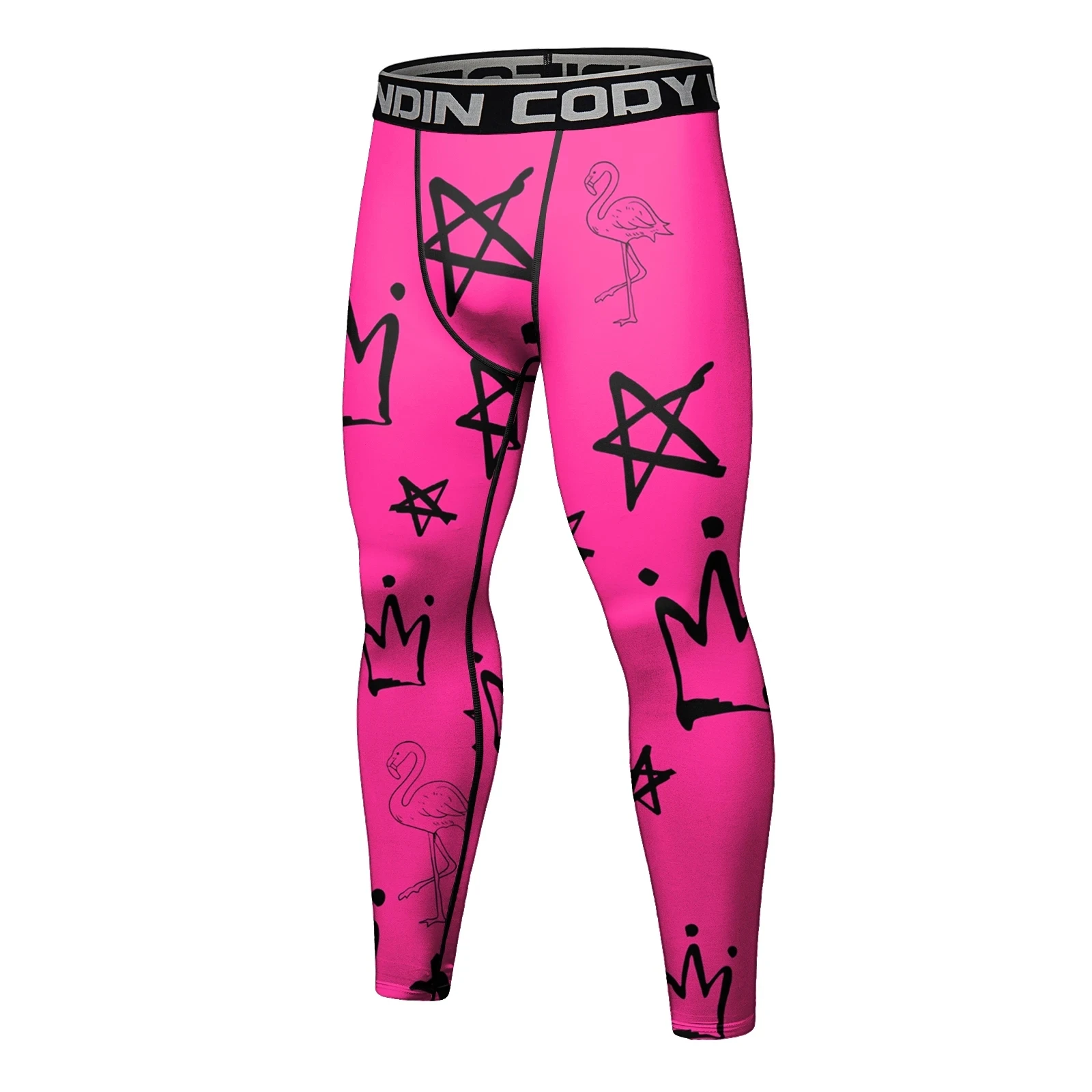 Men's Grappling Compression Pants Strapless Legging Running Muay Thai Jiu Jitsu BJJ Spats Fitness Trousers mens sports pants jiu jitsu tights