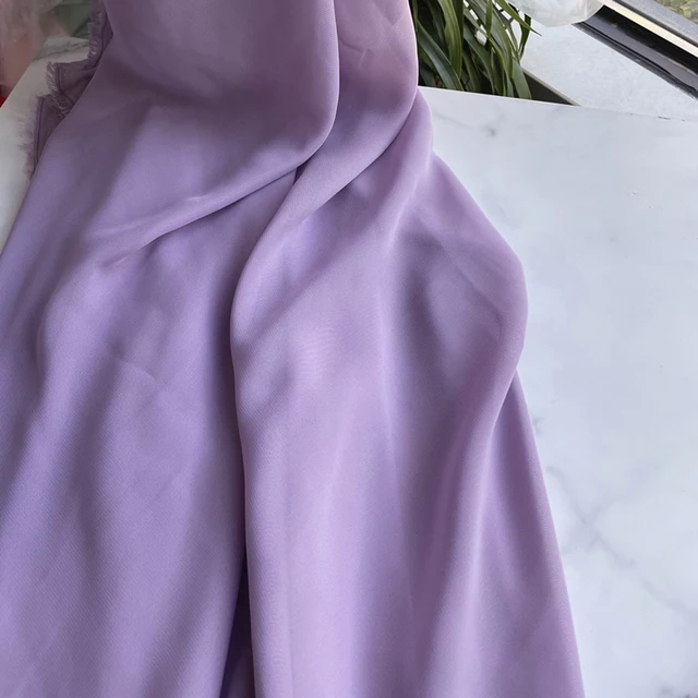 Pink and Purple Chiffon Fabric for Clothing and DIY Projects