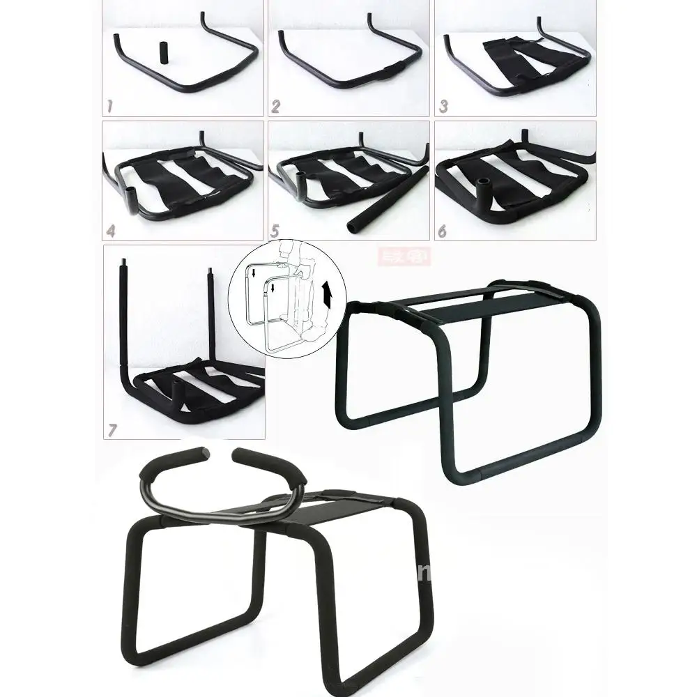 Stretch Chair Stool Inflatable Handle BDSM Sex Love Positions Aid Sofa Bouncing Wedge Cushion Chair with Ramp Adult Furniture