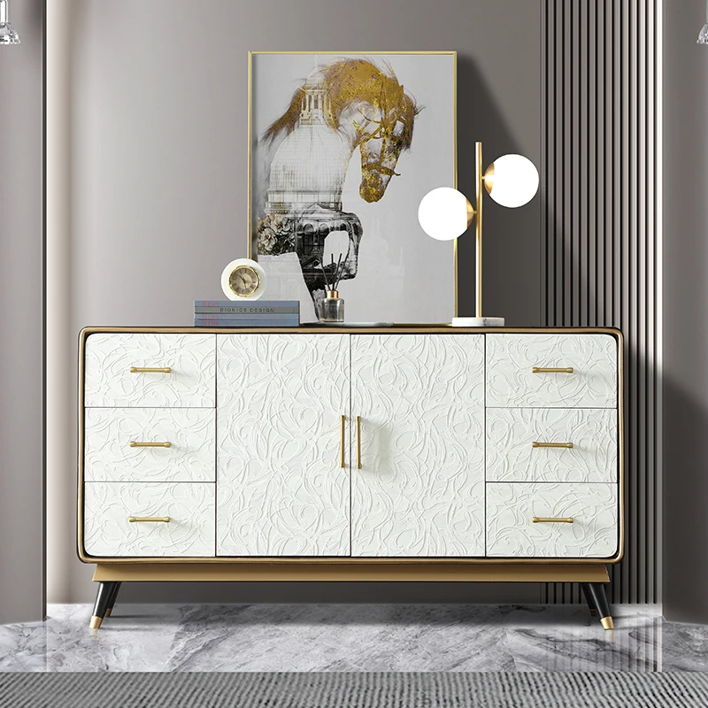 

American Household Entrance Cabinet Light Luxury Modern Minimalist Hall Cabinet Partition Curio Cabinet Living Room