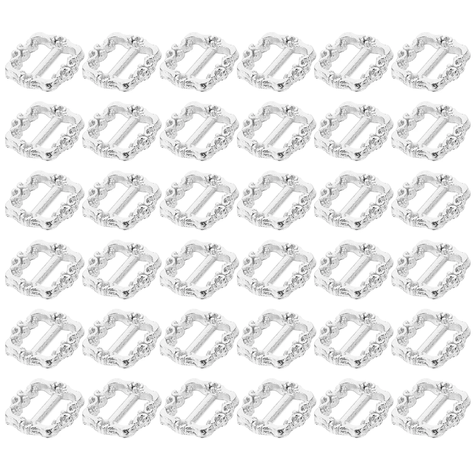 

100Pcs Mini Fastener Adjustable Slide Buckle Belt Metal Button Tri-Glide Buckle for Diy