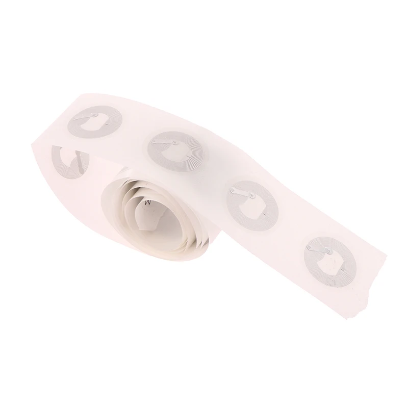 10개 투명 NFC 태그 213 스티커 프로토콜 ISO14443A13.56MHz 213 범용 라벨 RFID 태그 및 모든 NFC 휴대폰