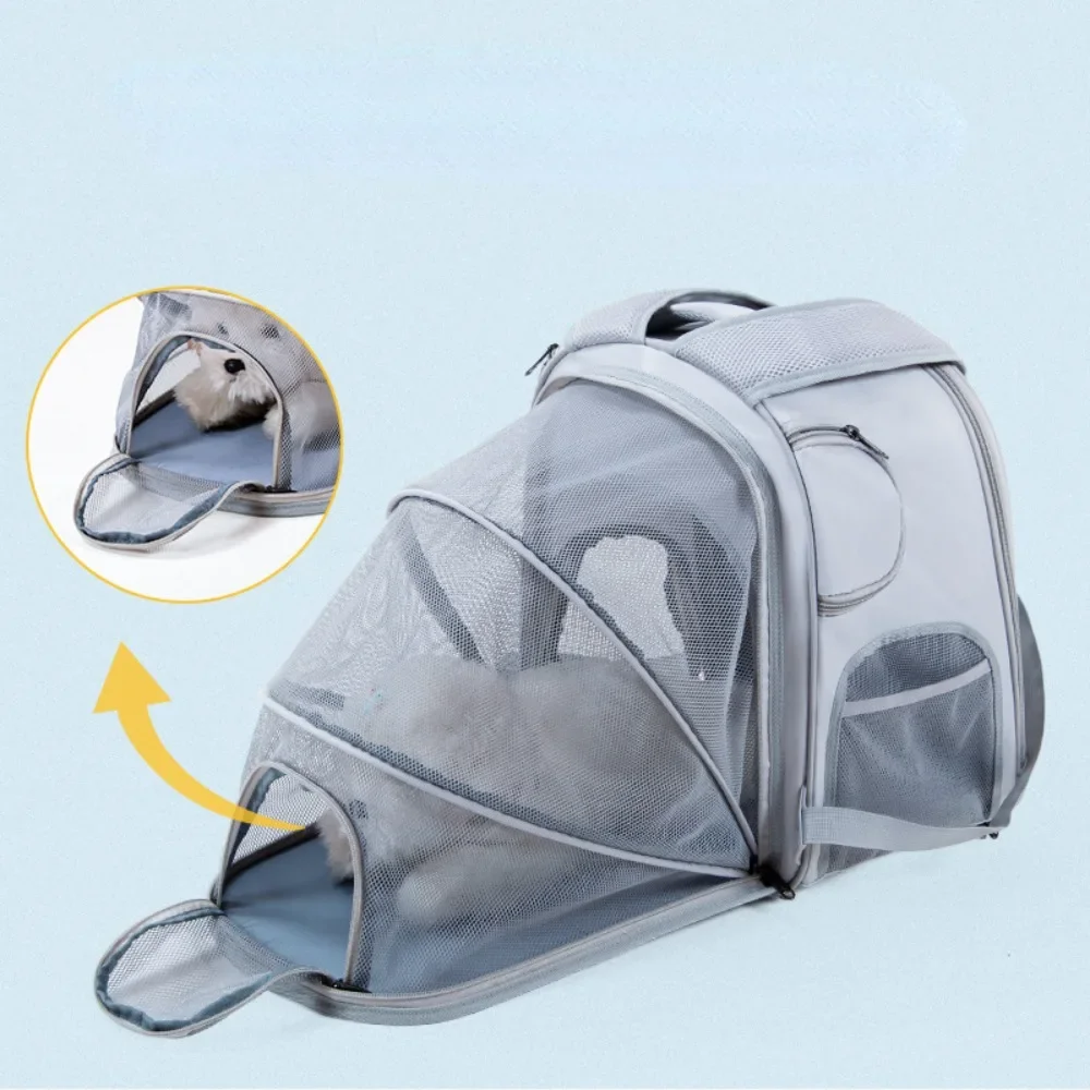 

Pet Bag Cat Bag Portable Breathable Travel Backpack Portable Outdoor Large Capacity Expandable Cat Carrier