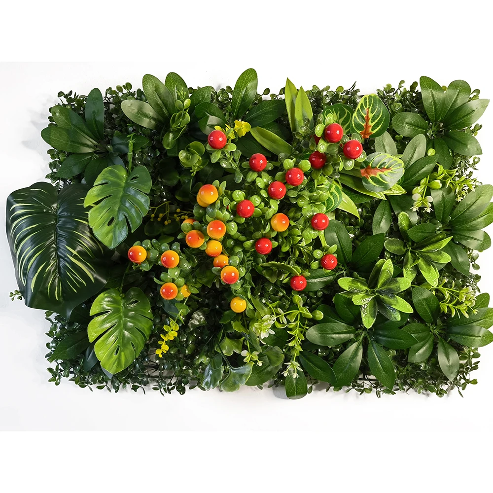 

New Type Of Artificial Plant Grass Wall Panel Boxwood Hedge Faux Eucalyptus Greenery Backdrop Suitable For Hotel Garden Home Dec