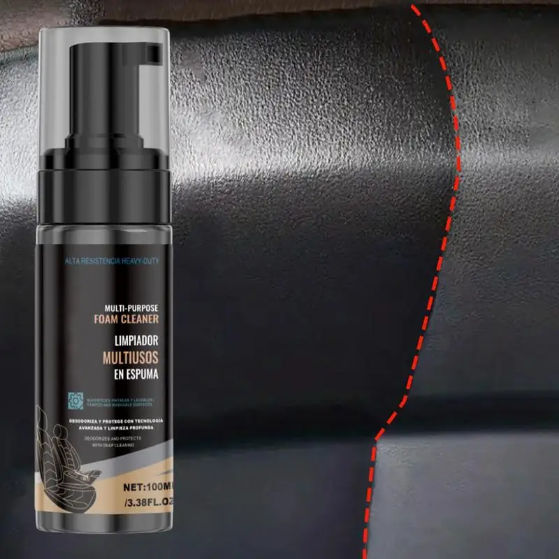 Car Seat Cleaner 100ml Safe Powerful Multi-purpose Foam Cleaner Foaming Automotive Care Products For Home Kitchen Bathroom