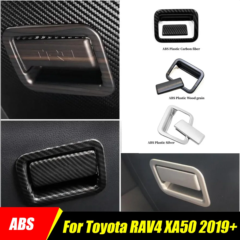 

ABS/Stainless For Toyota RAV4 RAV 4 XA50 2019-2023 Car Co-pilot Copilot Storage Glove Box Handle Frame Cover Trim Accessories