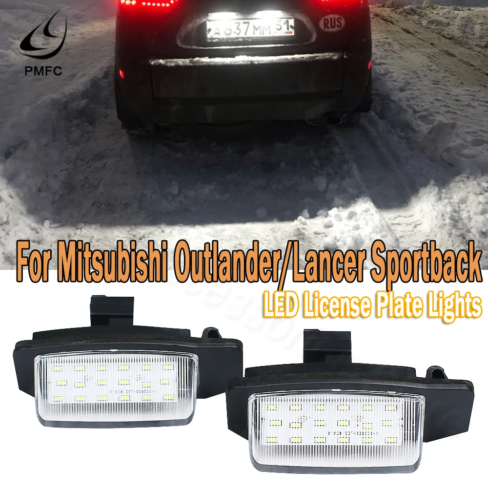 Pmfc Led Number License Plate Lights Lamps For Mitsubishi Outlander Xl
