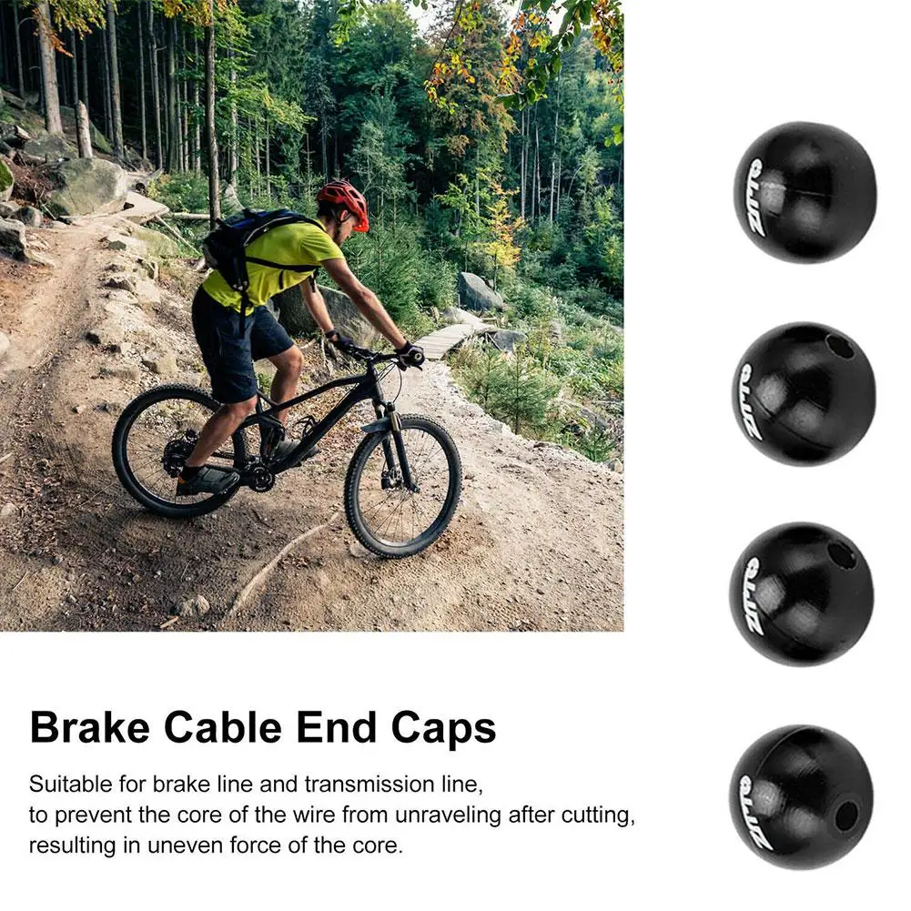 

MTB Road Bike Brake Cable Cap Wire End Caps Brake Shifter Bicycle Brake Wire Crimps Caps Cable End Tips O4Q1