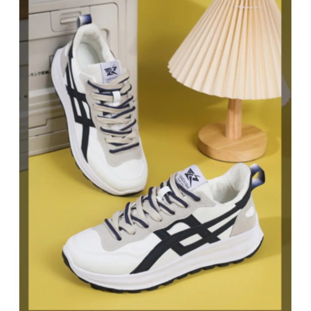 Lente Heren Trend Veelzijdige Casual Sport Dikke Zool Lichtgewicht Schokabsorberende Hardloopmode Papa Schoenen_voghion.com
