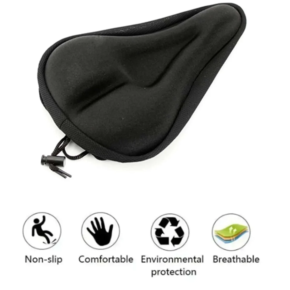 Bicycle Saddle Cover Bicycle Seat Cover Bicycle Seat Cushion Bike Riding Cushion 1pc Bike Seat Cushion Gel Padded For Men Women Exercise Bicycle Outdoor