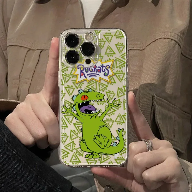 Playful Cartoon Rugrats Shockproof Silicone Phone Case