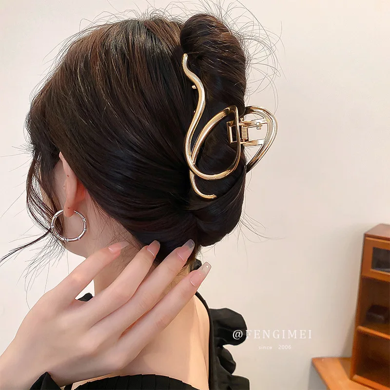 Hair Accessories Geometric Metal Hair Claw Clips for Women