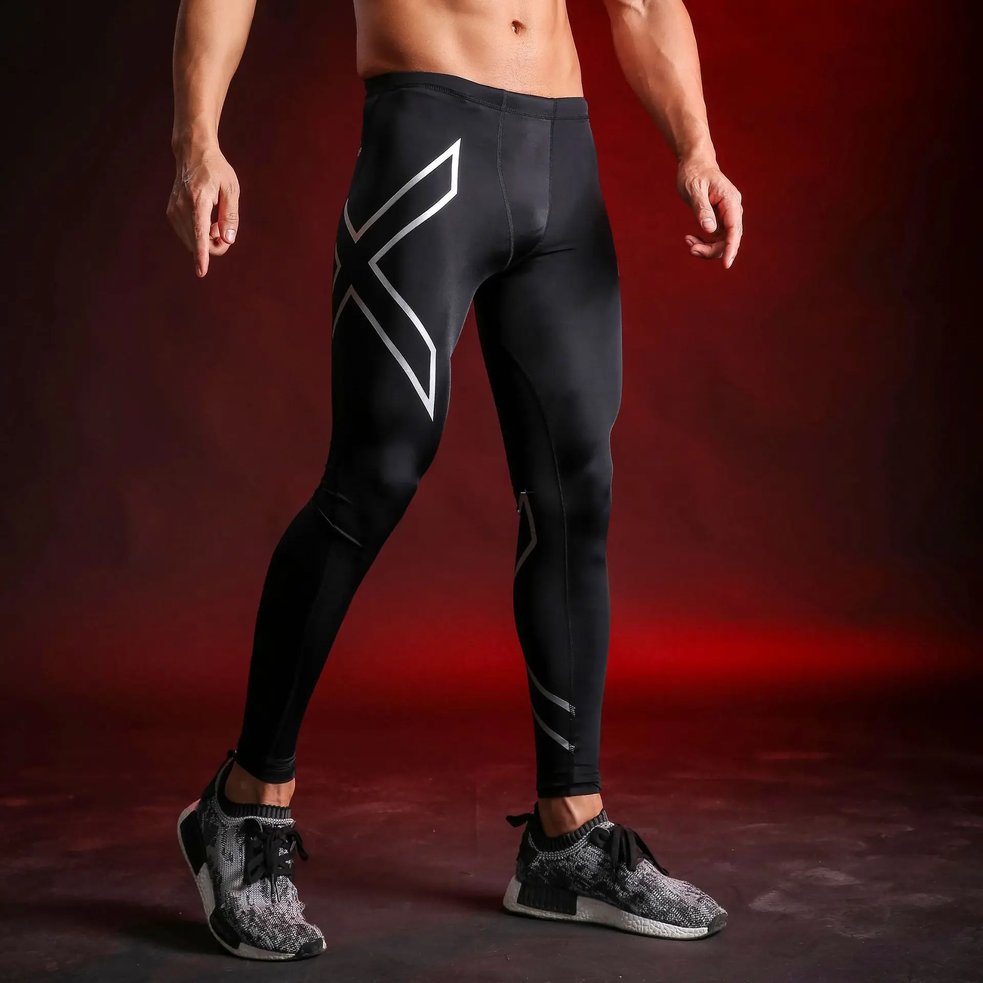 Running leggings Men's and women's Running Sportswear Quick Drying Gymfitness Exercise Training Jogging Pants Compression
