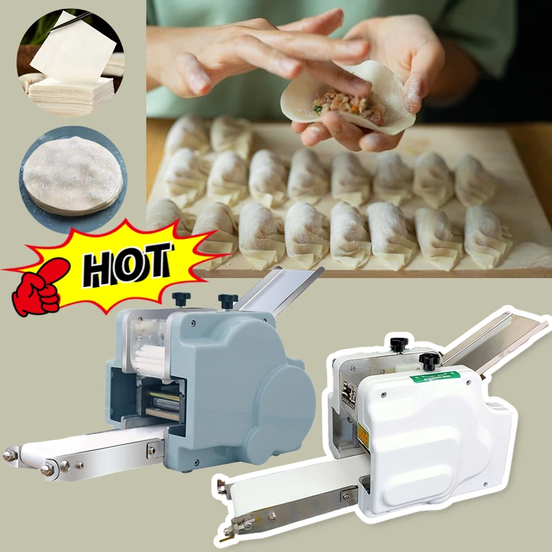 

110/120V Dumpling Machine Wonton Commercial Home Wrapper Machine Pasta Maker Dough Rolling Machine Wonton Wrapper Noodle Press