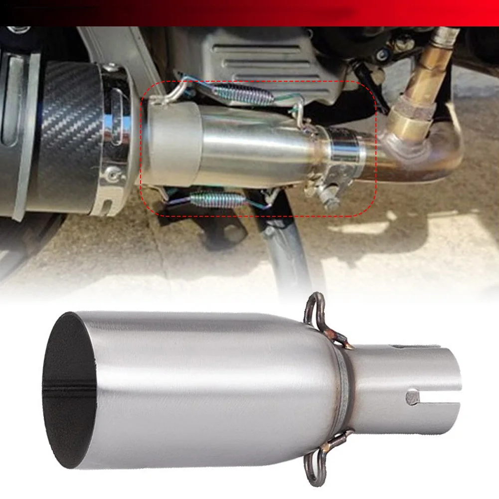 Universal Intermediate Link Pipe for Motorcycles – High-Performance Muffler Connection, Versatile Fit for Various Diameters