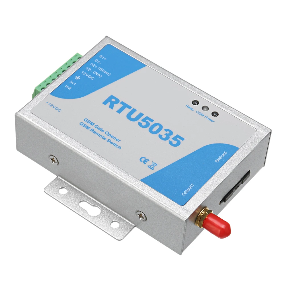 RTU5035 GSM 게이트 오프너 릴레이 스위치 900/1800MHz 차고 게이트 오프너 APP 제어 무선 원격 제어 도어 액세스 롱 안테나